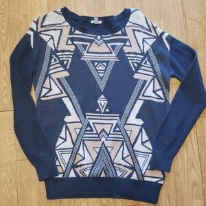 UO Ecote art deco tribal print sweater